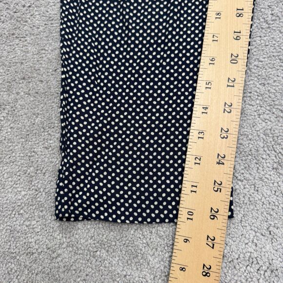 Vintage 90s St Michael Marks & Spencer Polka Pull On Ankle Pants Women UK14 Navy - Picture 11 of 14